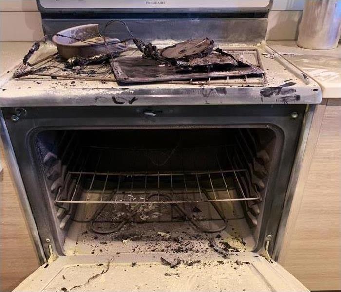 fire damage to oven